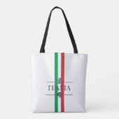 Italië - Italiaanse symbolen Tote Bag (Achterkant)