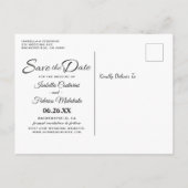 Italië Italiaanse Trouwdag Datum Opslaan Aankondigingskaart (Achterkant)