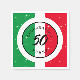 Italië Italiaanse vlag Birthday Jubileum Servet