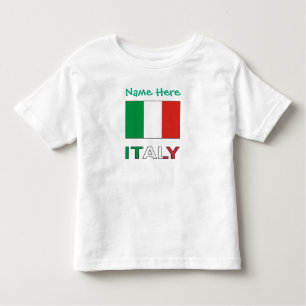 Italië Italiaanse vlag Groene Personalisatie Kinder Shirts