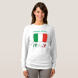 Italië Italiaanse vlag Groene Personalisatie T-shirt