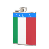 Italië - Italiaanse vlag Heupfles (Links)