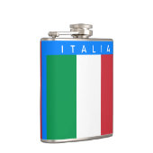 Italië - Italiaanse vlag Heupfles (Rechts)