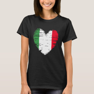 Italië : Italiaanse vlag Italiaanse pride T-shirt