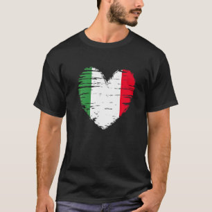 Italië : Italiaanse vlag Italiaanse pride T-shirt