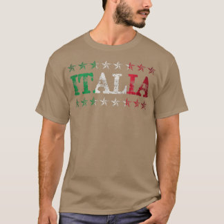 Italië Italiaanse vlag Italië Italiaanse voorrang T-shirt
