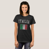  Italië Italiaanse vlag Italië Italiano T-shirt (Voorkant volledig)