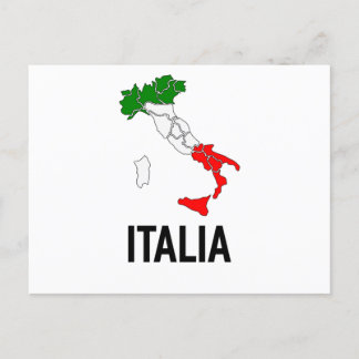 Italië Italiaanse vlag Italië Italiano T-Shirt Briefkaart