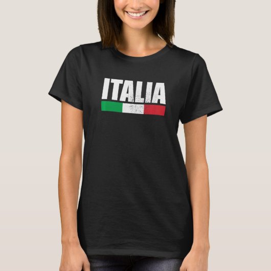 Italië Italiaanse vlag Italië T-shirt (Voorkant)