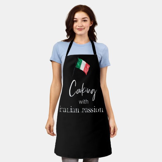 *~* Italië Italiaanse vlag Koken Apron Schort (Gedragen)