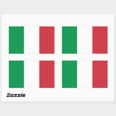 Italië/Italiaanse vlag Rechthoekige Sticker (Vel)