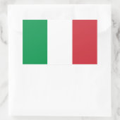 Italië/Italiaanse vlag Rechthoekige Sticker (Tas)