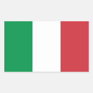 Italië/Italiaanse vlag Rechthoekige Sticker