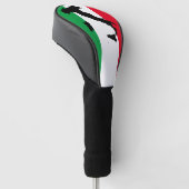 Italië Italiaanse vlag Rode White Italië Kaart Golfheadcover (Schuin)