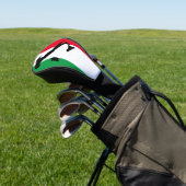 Italië Italiaanse vlag Rode White Italië Kaart Golfheadcover (Insitu)