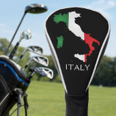 Italië Italiaanse vlag Rode White Italië Kaart Golfheadcover