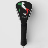 Italië Italiaanse vlag Rode White Italië Kaart Golfheadcover (Voorkant)