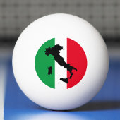 Italië Italiaanse vlag Rode White Italië Kaart Pingpongbal