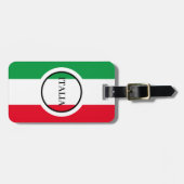 Italië Italiaanse vlag rode witte groene Italië Bagagelabel (Voorkant horizontaal)