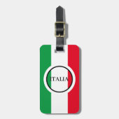 Italië Italiaanse vlag rode witte groene Italië Bagagelabel (Voorkant verticaal)