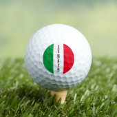 Italië Italiaanse vlag rode witte groene Italië Golfballen (Insitu Shirt)