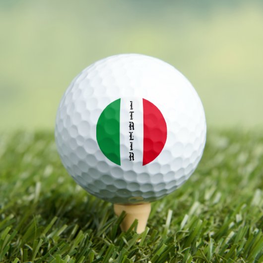 Italië Italiaanse vlag rode witte groene Italië Golfballen (Insitu Shirt)