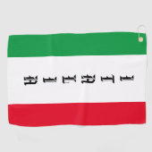 Italië Italiaanse vlag rode witte groene Italië Golfhanddoek (Horizontaal)