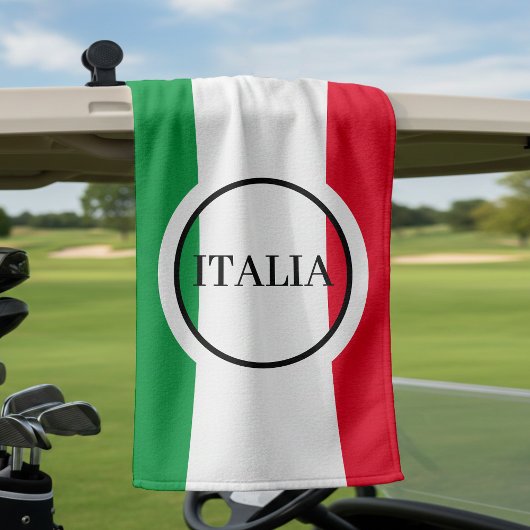 Italië Italiaanse vlag rode witte groene Italië Golfhanddoek