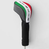 Italië Italiaanse vlag rode witte groene Italië Golfheadcover (Schuin)