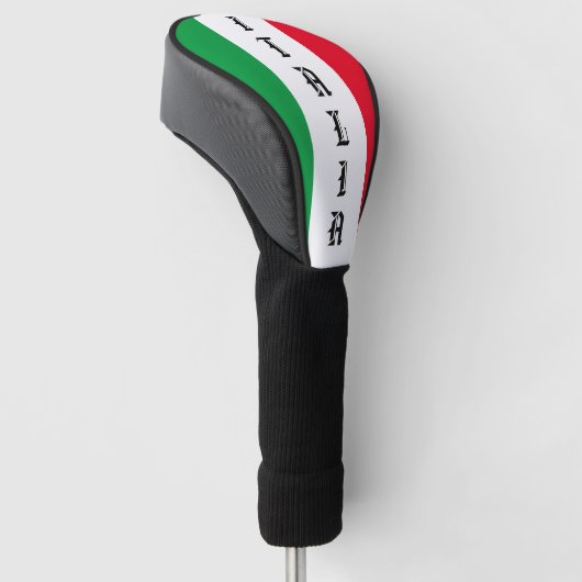 Italië Italiaanse vlag rode witte groene Italië Golfheadcover (Schuin)