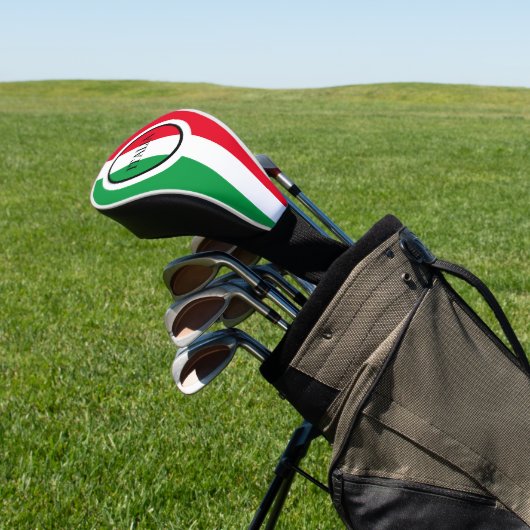 Italië Italiaanse vlag rode witte groene Italië Golfheadcover (Insitu)