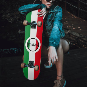 Italië Italiaanse vlag rode witte groene Italië Persoonlijk Skateboard