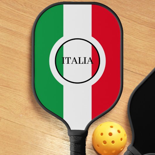 Italië Italiaanse vlag rode witte groene Italië Pickleball Paddle