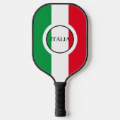 Italië Italiaanse vlag rode witte groene Italië Pickleball Paddle (Voorkant)