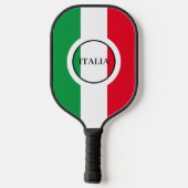 Italië Italiaanse vlag rode witte groene Italië Pickleball Paddle (Achterkant)