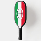 Italië Italiaanse vlag rode witte groene Italië Pickleball Paddle (Links)