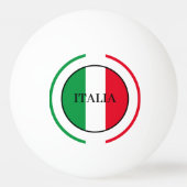 Italië Italiaanse vlag rode witte groene Italië Pingpongbal (Achterkant)
