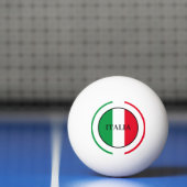 Italië Italiaanse vlag rode witte groene Italië Pingpongbal (Net)