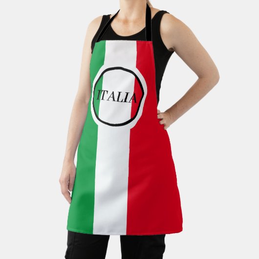 Italië Italiaanse vlag rode witte groene Italië Schort (Insitu)