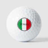 Italië Italiaanse vlag Rood Wit Groen Italia Golfballen (Voorkant)