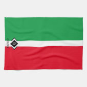 Italië Italiaanse vlag Rood Wit Groen Italia Monog Theedoek (Horizontaal)