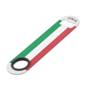 Italië - Italiaanse vlag Speed Flessenopener (Voorkant Gekanteld)