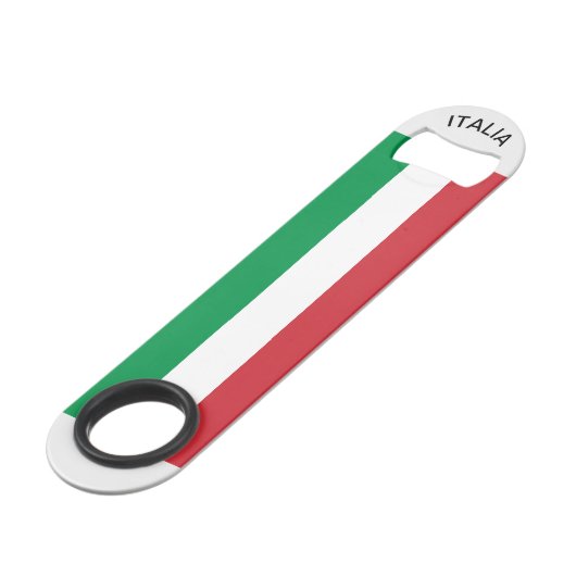 Italië - Italiaanse vlag Speed Flessenopener (Achterkant Gekanteld)