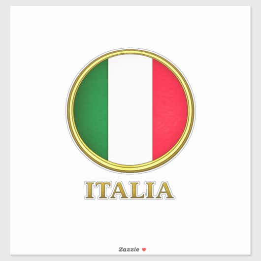 Italië - Italiaanse vlag Sticker (Vel)