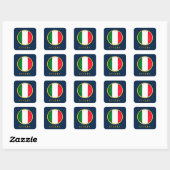 Italië - Italiaanse vlag Vierkante Sticker (Vel)