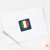Italië - Italiaanse vlag Vierkante Sticker (Envelop)