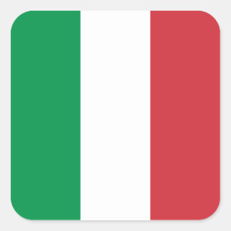 Italië/Italiaanse vlag Vierkante Sticker