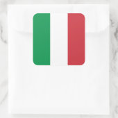 Italië/Italiaanse vlag Vierkante Sticker (Tas)