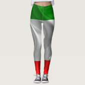 ITALIË! ITALIË! Aangepaste fitness Italiaanse vlag Leggings (Voorkant)