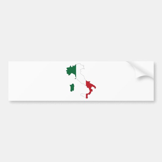 Italië/Italië Bumpersticker (Voorkant)